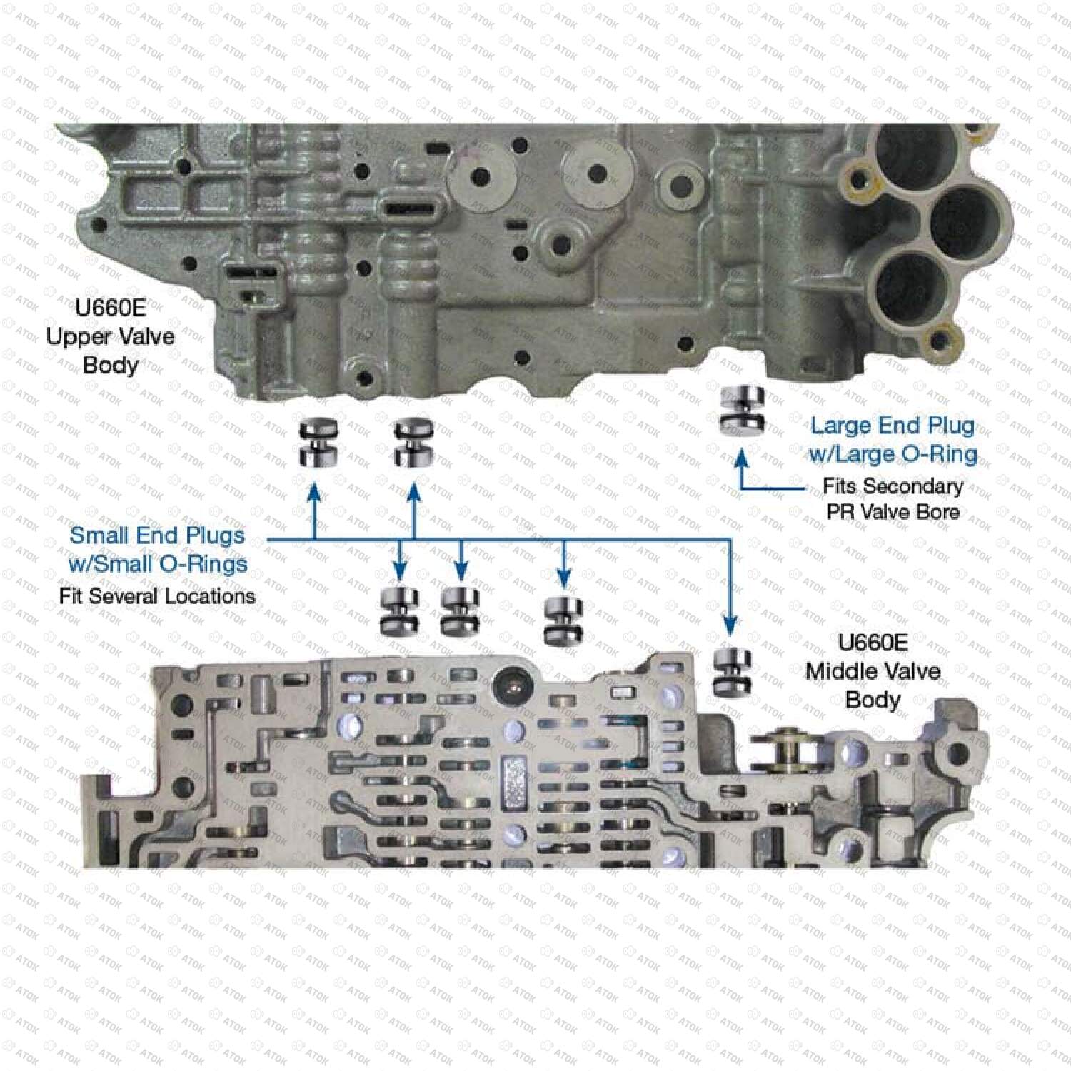 Акпп u760e схема гидроблока